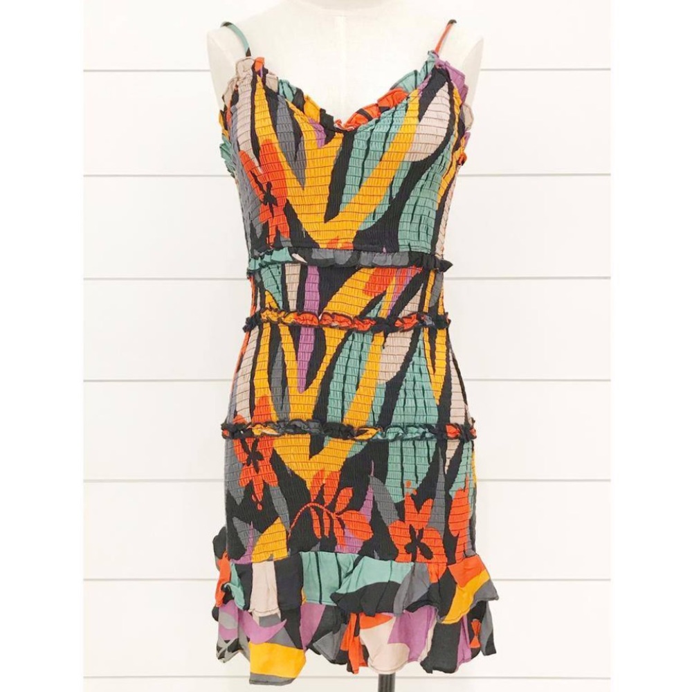 Boutique Rouched Mini Dress